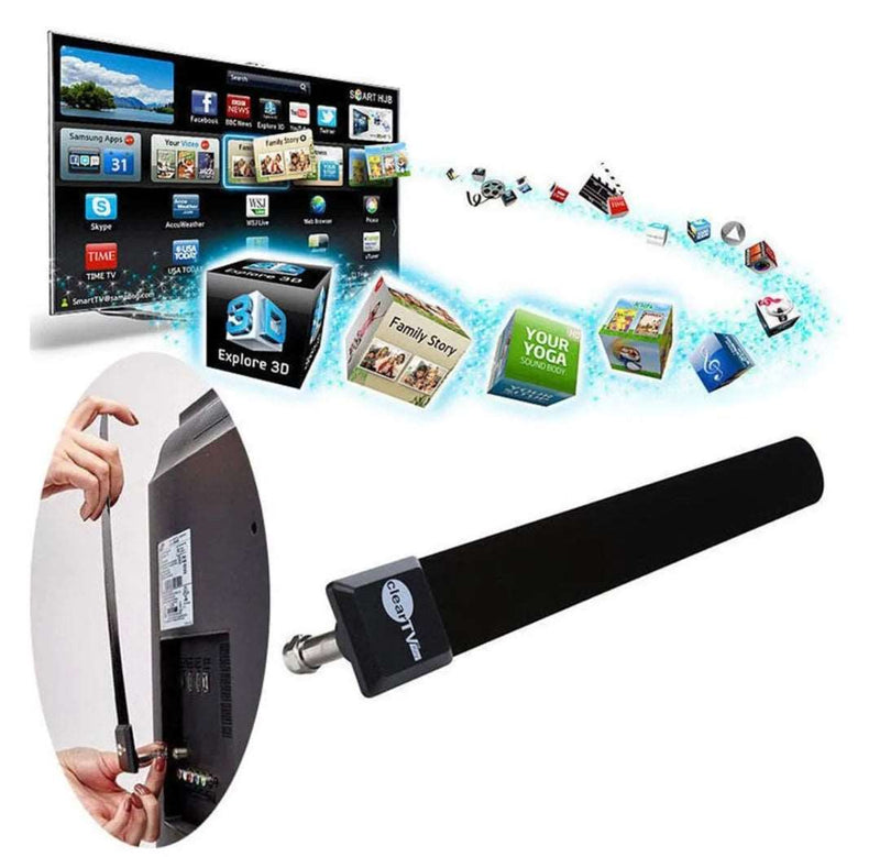 Clear TV Key HDTV FREE Digital Indoor Antenna Ditch Cable As Seen on Television