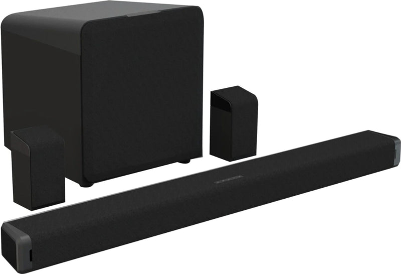 Monster 37" Bluetooth 5.1 Channel TV Sound Bar with Wireless Subwoofer and Two Satellite Speakers