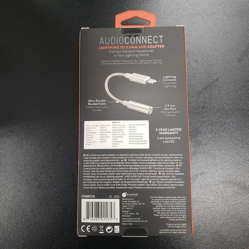 Lighting to 3.5mm AUX Adapter