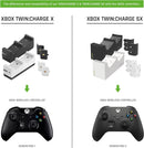 snakebyte Xbox Twin Charge SX - Black - Xbox Series X Charging Station for Series X Controller, Charger for 2 Wireless Controllers, 2 Batteries Rechargeable 800mAh, LED Charge Status, Series X Design