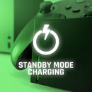 snakebyte Xbox Twin Charge SX - Black - Xbox Series X Charging Station for Series X Controller, Charger for 2 Wireless Controllers, 2 Batteries Rechargeable 800mAh, LED Charge Status, Series X Design