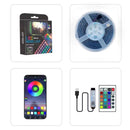 5m 10m RGB led strip 5050 USB 5V Smart 24keys Remote or APP Bluetooth Control music sync house room party TV led strip light