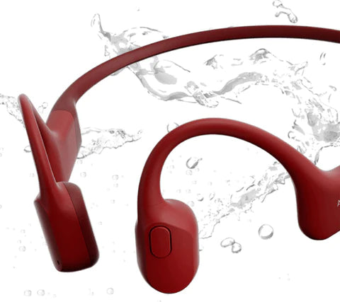 Shokz - OpenRun Bone Conduction Open-Ear Endurance Headphones - Blue/Black/Red