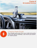 HyperGear Wireless Fast Charging 10W Telescopic Dash Mount