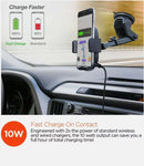 HyperGear Wireless Fast Charging 10W Telescopic Dash Mount