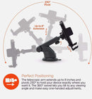 HyperGear Wireless Fast Charging 10W Telescopic Dash Mount