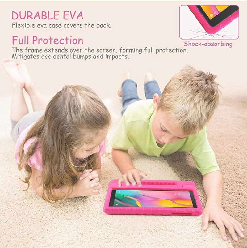 Kids shockproof tablet case for samsung Tab A T510,T515 Pink