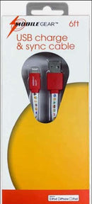 MG659 - USB CABLE A MALE TO LIGHTNING 8P 6FT CHARGE AND SYNC CABLE