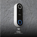 Nexxt Smart Home Wifi Video Doorbell 1080P 2 Way Comm IP65 with Indoor Chime 52 Ring Tone Options