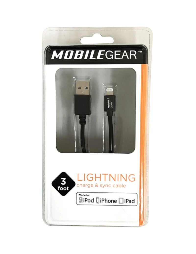 MOBILE GEAR APPLE LIGHTNING SYNC & CHARGE CABLE
