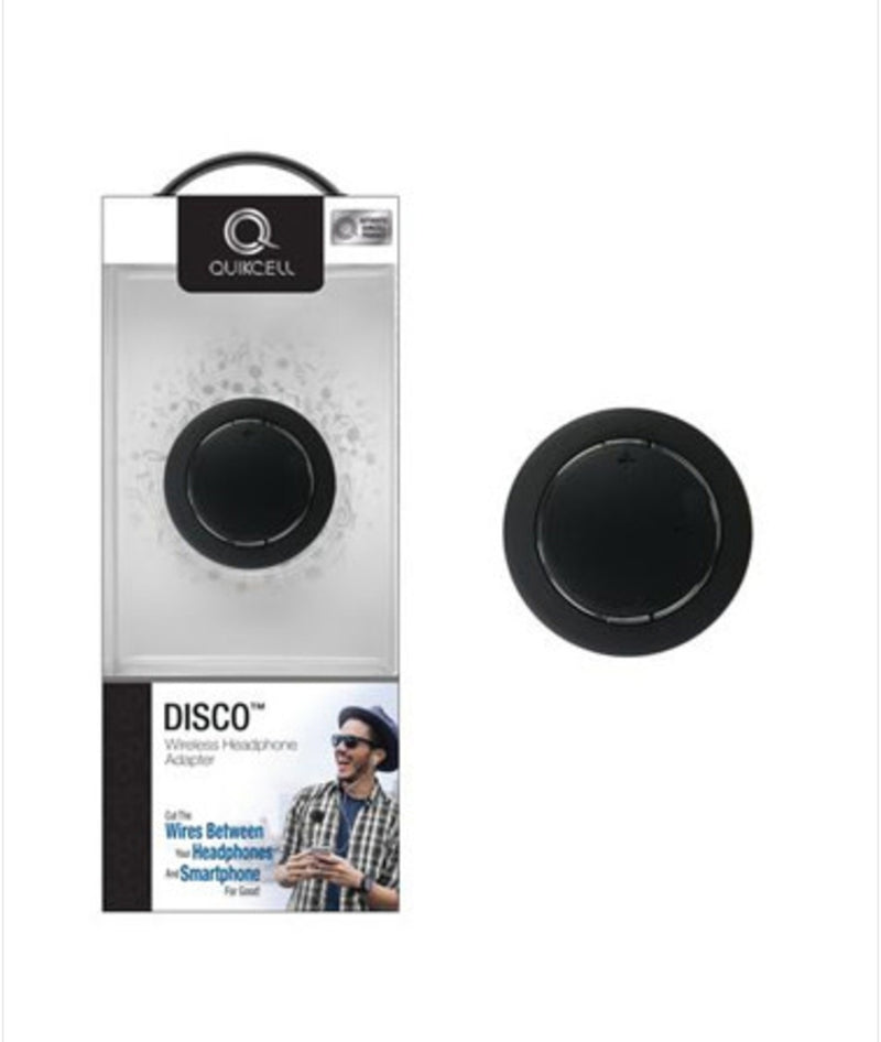 Quikcell DISCO Wireless Headphone Adapter - Black