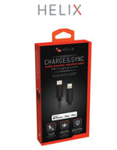 Helix USB-C to Lightning Cable - Black - 5ft (ETHCLTB)