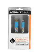 MOBILE GEAR APPLE LIGHTNING SYNC & CHARGE CABLE - (PATTERNED)