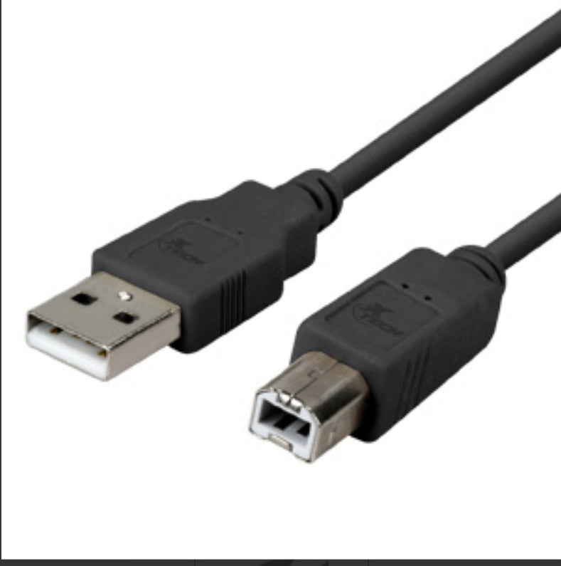 Xtech 10ft USB 2.0 A-Male To B-Male Printer Cable XTC-303