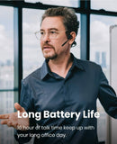 Shokz OpenComm UC - Bone Conduction Bluetooth Stereo Computer Headset with Loop 100 (Black)