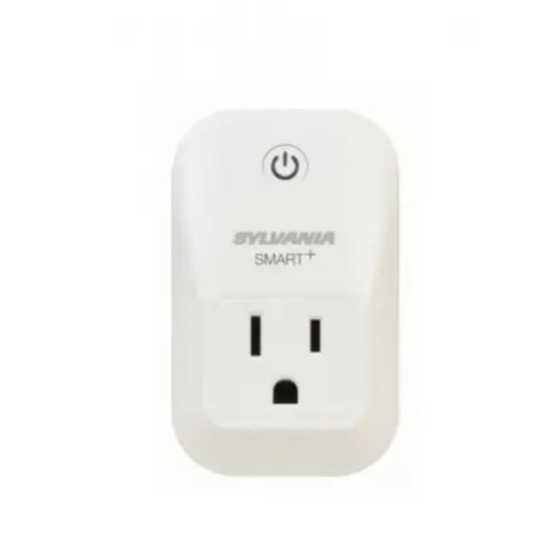 Sylvania's SMART plug allows you to control lamps and small appliances at once with a touch of a button.