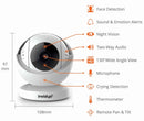 Invidyo World's Smartest Video Baby Monitor with Crib Mount