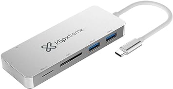 Klipxtreme Hub USB-C 5 in 1 2xUSB-A/SD/MSD/USB-C Charge