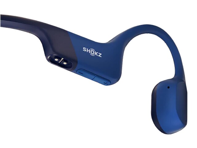 Shokz OpenRun Mini Bone Conduction On-Ear Bluetooth Headphones Blue