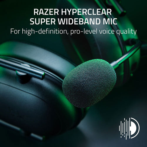 Razer BlackShark V2 HyperSpeed Gaming Headset with Microphone - Black