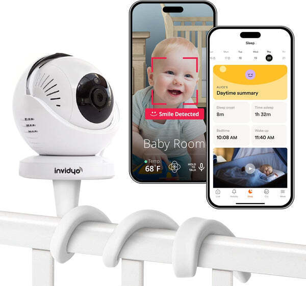 Invidyo World's Smartest Video Baby Monitor with Crib Mount