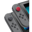 Tough Kit - Accessory Set Including Rubber Hard Case H9 Glass Protector Cleaning Cloth Thumb Grips Game Hard Case For Nintendo Switch - Black - Nintendo Switch