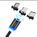 Nylon braided magnetic micro usb cable.