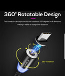 Nylon braided magnetic micro usb cable.