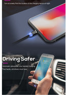 Nylon braided magnetic micro usb cable.