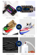 Nylon braided magnetic micro usb cable.