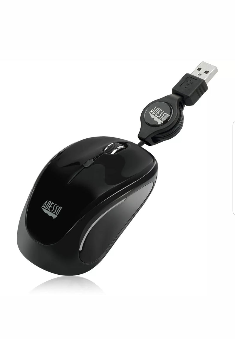 Adesso iMouse S8 - USB Retractable Mini Mouse.