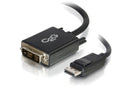 C2G 6ft DisplayPort Male to Single Link DVI-D Male Adapter Cable - Black - 6 ft