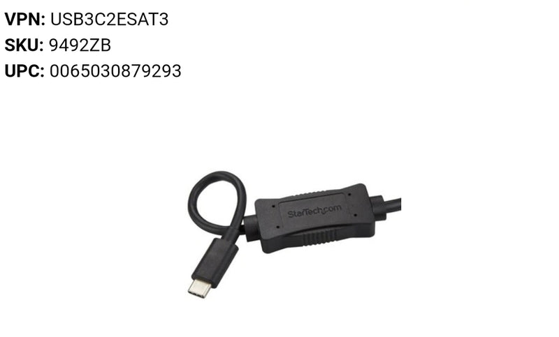StarTech eSATA/USB Data Transfer Cable - 3.3 ft eSATA/USB Data Transfer