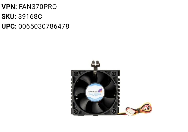 StarTech 65x60x45mm Socket 7/370 CPU Cooler Fan w/ Heatsink & TX3