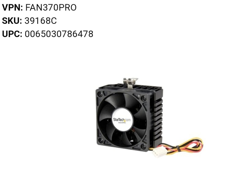 StarTech 65x60x45mm Socket 7/370 CPU Cooler Fan w/ Heatsink & TX3