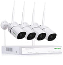 4 channels wifi security camera systems .white