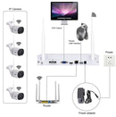 4 channels wifi security camera systems .white