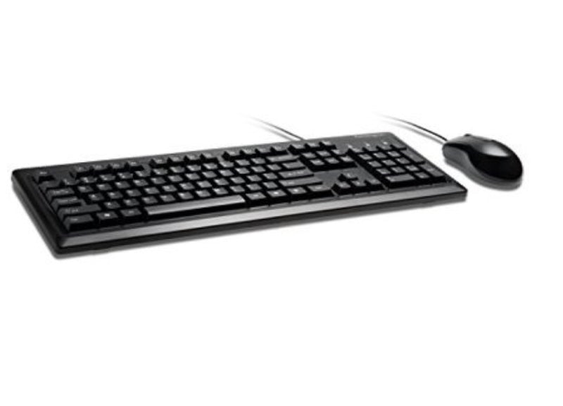 Kensington Keyboard and Mouse for Life Wired Desktop Set (K72436AM