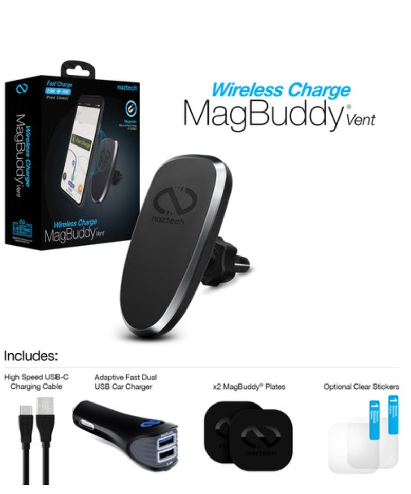 Naztech MagBuddy Wireless Vent Mount Charger