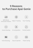 Apai Genie The Smart Personal Robot-Cameraman, 360 Object Tracking Holder
Black.