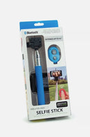 SOUNDLOGIC XT SELFIE STICK WITH BLUETOOTH WIRELESS SHUTTER REMOTE, red,black,blue