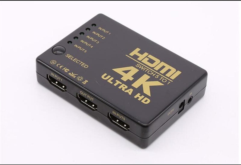 1080P 4K*2K HD 5 Port Output HD Switch TV Switcher Box Video Audio Adapter for HDTV PC Xbox PS3 PS4 DVD