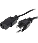 StarTech 1 ft Standard Computer Power Cord - NEMA5-15P to C13 - 125V
