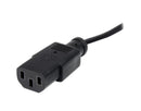 StarTech 1 ft Standard Computer Power Cord - NEMA5-15P to C13 - 125V