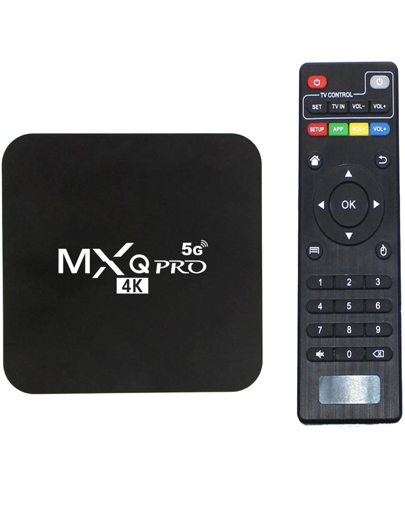 MXQ Pro 4K 5G TV Box Android 10.0 Smart Box Ram 2GB ROM 16GB HD 3D Dual Band 2.4G/5.8G WiFi Quad Core Home Media Player