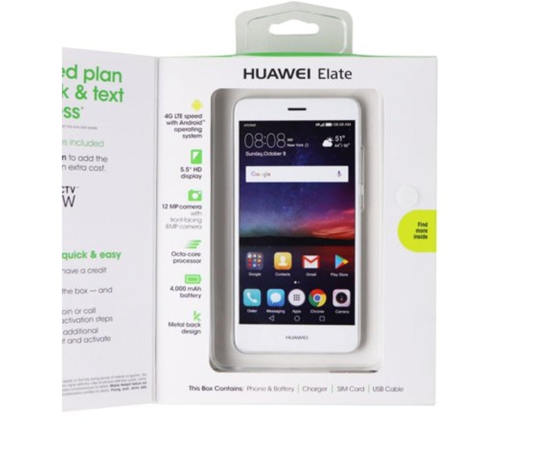 Huawei Elate 4G LTE Smartphone (DHWN5001)- Cricket Wireless  16GB/White
Unlock