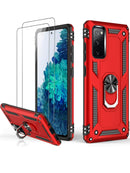 Military Rugged Phone Case With Finger Ring Holder For Samsung S22, S22 Pro, S22 ultra