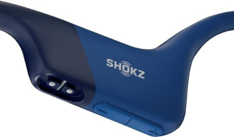 Shokz - OpenRun Bone Conduction Open-Ear Endurance Headphones - Blue/Black/Red