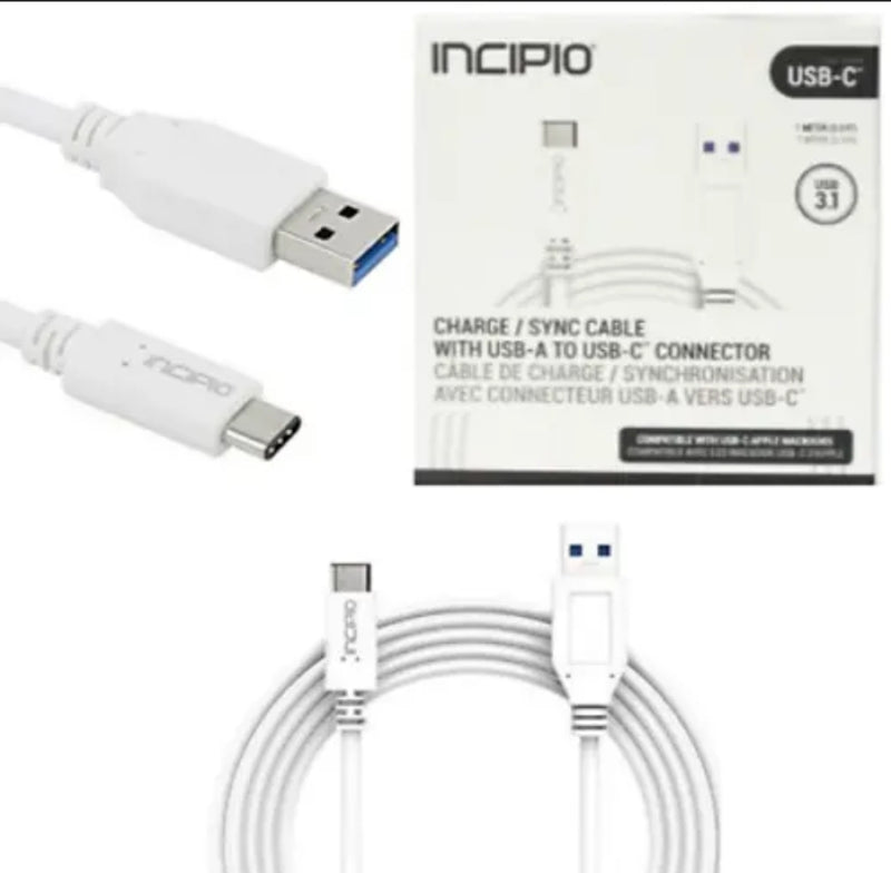 Incipio USB-C Type C Cable Fast Charging 3.3 FT Cord