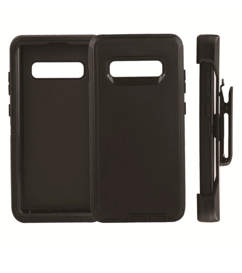 Heavy duty shockproof belt clip holster defender phone case for samsung S10.